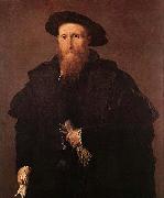 Lorenzo Lotto Gentleman with Gloves oil on canvas
